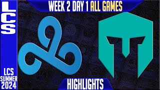 C9 vs IMT Highlights ALL GAMES  LCS W2D1 Summer 2024  Cloud9 vs Immortals Week 2 Day 1 [upl. by Chrissy]