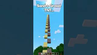 Minecraft Sand  Gravel TNT😨 もういいよ minecraft shorts [upl. by Kendra]