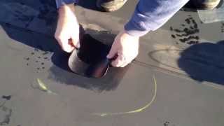 How to Patch a hole on EPDM roof [upl. by Rehpotsihc640]