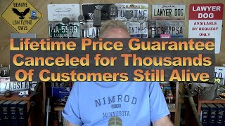 Lifetime Price Guarantee Canceled for Thousands of Customers Still Alive [upl. by Oglesby640]