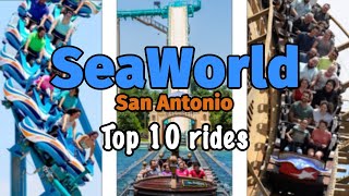 Top 10 Rides at SeaWorld San Antonio  Texas  2022 [upl. by Clim]