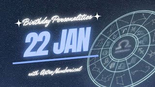 22 January Zodiac Horoscope Birthday Personality amp Traits Revealed [upl. by Norod]