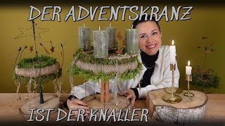 ADVENTSKRANZ  MODERN und ANDERS  WUNDERSCHÖNE DIY  IDEE [upl. by Noami]