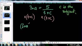 2 Rearranging formula involving fractions [upl. by Almund]