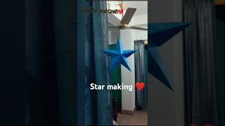 Paper craft 3D star making ideaart shorts Easy Art And Craft 3D viralvideo [upl. by Eseneg]