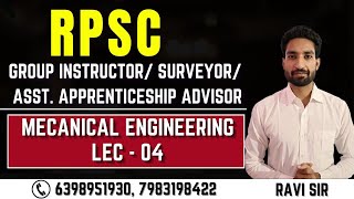 RPSC Group Instructor Mechanical Engineering SOM 05 [upl. by Yeltsew]