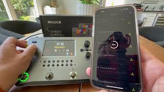 How to connect to the app MOOER GE1000 Guitar Mutieffects Pedal Processor WIth Touch Screen [upl. by Imuy316]