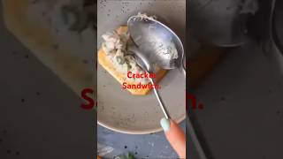 Cracker Sandwich Recipefood shortshortvideo shortsviral shorts short shortsfeed [upl. by Mackenie]