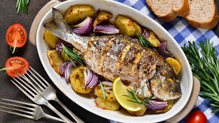 Recette DORADE AU FOUR 🌟 Poisson au four🌟 RECETTE DORADE 🌟baked fish recipe [upl. by Florida]