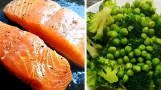 Pangyao ES is live Salmon and broccoli for dinner [upl. by Cul]