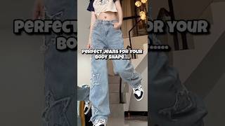 Perfect jeans for your body shapeshorts fashion ytshots youtubeshorts koreanfashion [upl. by Jany]