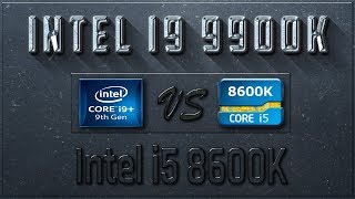 Intel i9 9900K vs i5 8600K Benchmarks  Test Review  Comparison  Gaming  10 Tests [upl. by Idarb]