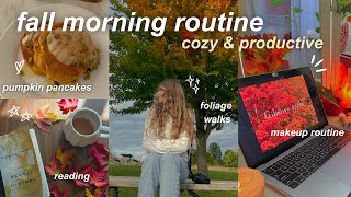 fall morning routine 🎃 productive cozy amp aesthetic [upl. by Arnold290]