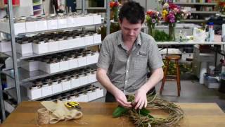 How to Make a Wreath  Live from Flowers for Everyone Sydney [upl. by Thissa965]