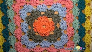 Siems Big Square Deken  Haken  Tutorial  Nederlands [upl. by Annavas]