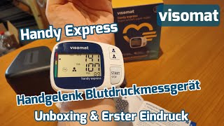 Visomat Double Handy Express HandgelenkBlutdruckmessgerät Unboxing amp Erster Eindruck [upl. by Retrak]