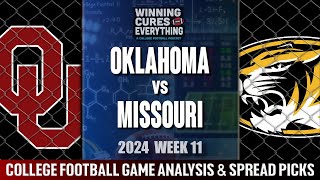 Oklahoma vs Missouri Picks amp Prediction Against the Spread 2023 College Football Analysis [upl. by Neelloj]