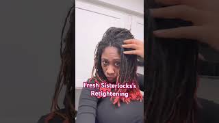 Fresh Sisterlocks Retightening sisterlocksjourney [upl. by Othelia]