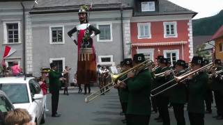 Samsonumzug in Tamsweg Lungau Österreich  Giant Samson Parade Tamsweg Lungau Austria [upl. by Robbie528]