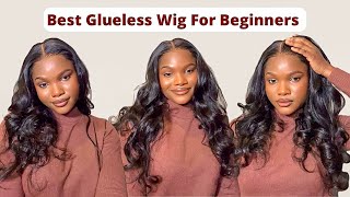 BEST BEGINNER FRIENDLY GLUELESS WIG  ASTERIA HAIR PRE CUT BODY WAVE 5X5 CLOSURE WIG  JOY ITOHAN [upl. by Raffaello698]