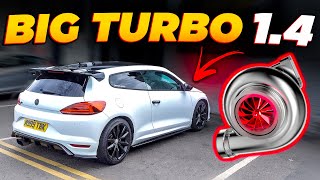 CRAZY 14 TSI SCIROCCO gets a BIG TURBO 💥 [upl. by Blader88]