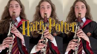 Harry Potter Medley Clarinet Cover [upl. by Nilla]