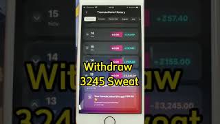 How to withdraw Sweatcoin shorts sweatcoin earningapp makemoneyonline [upl. by Enirbas]