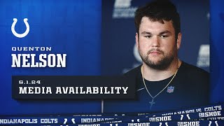 May 1 2024  Quenton Nelson Media Availability [upl. by Alleunam599]