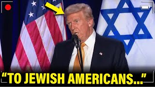 Trump ATTACKS JEWISH CROWD in DISASTER Speech [upl. by Kosaka]