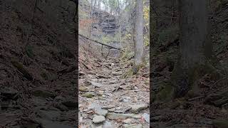 Dry Creek Ends or begins in a Waterfall hiking nature ozarkmountains waterfall arkansas [upl. by Nitaj725]