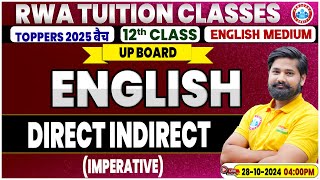 Class 12 English Grammar Direct and Indirect Speech  12th English Grammar Imp Topic By RWA [upl. by Eiznikcm824]