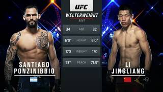 UFC on ABC 1 Ponzinibbio vs Jingliang Full Fight Highlights [upl. by Oicanata]