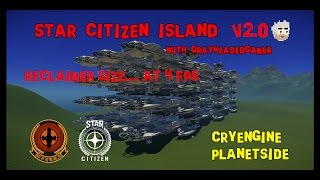 Star Citizen Island  Reclaimer cargo Edited version [upl. by Ahsonek]