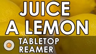 How to Juice a Lemon with a Tabletop Reamer  Secrets of Cooking [upl. by Damalis]