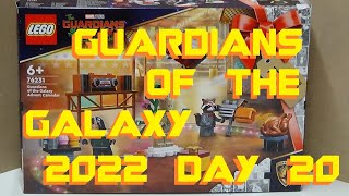 LEGO 76231 GUARDIANS OF THE GALAXY 2022 ADVENT CALENDAR DAY 20 [upl. by Atsahs]