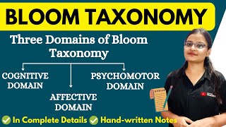 Bloom’s Taxonomy  Cognitive Affective amp Psychomotor Domains of Learning in Detail amp Easy way [upl. by Allyce]