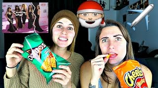 Mukbang Fifth Harmony Christmas amp Travel  SamampAlyssa [upl. by Einram]