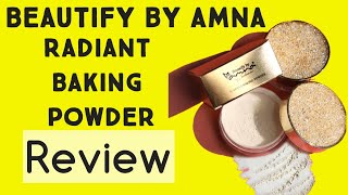 Beautify by Amna radiant Baking Powder review [upl. by Guillaume]