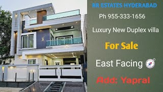 Luxury New Duplex House for sale in Yapral East Facing 178 square yards [upl. by Annora453]