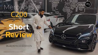 Mercedes C200 AMG Line Black Pack Edition Review [upl. by Savick]