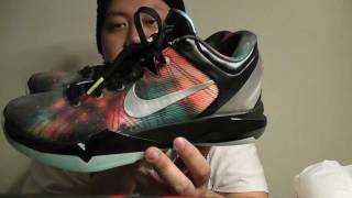 Nike Zoom KOBE VII AS ALL STAR quotGalaxyquot Sneaker Review In Full HD By Jspekz [upl. by Trinidad]