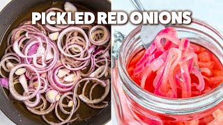 The WONDER CONDIMENT You will Always Want in your Fridge Pickled Red Onions [upl. by Hutchison]