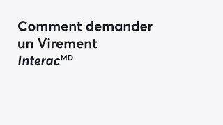 Comment demander un Virement Interac  PC Finance [upl. by Immak484]