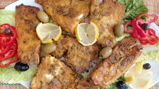 وصفة سمك الراية مقرمش ولذيذ Recette Aile de raie [upl. by Lokcin]