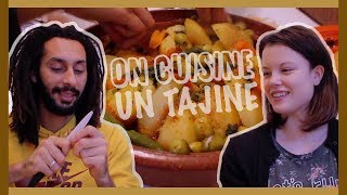 JAPPREND À FAIRE LE TAJINE MAROCAIN  RECETTE  Claire [upl. by Ahsinroc]