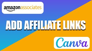 How To Add Amazon Affiliate Links To Canva Website  Step By Step Guide [upl. by Swirsky]