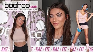 TESTING KAZ X BOOHOO GYMWEAR  HUGE TRY ON HAUL [upl. by Beaumont]