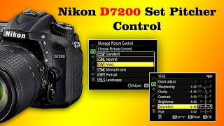 Nikon D7200 Set Picture Control  Nikon D7200 White Balance Settings  camera settings [upl. by Domenech88]