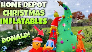 Three New Christmas Inflatables Home Depot amp Sams Club [upl. by Ardaed]