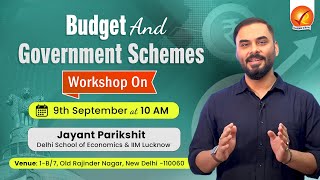 Budget And Government Schemes by Jayant Parikshit  Vajiram and Ravi [upl. by Fancie]